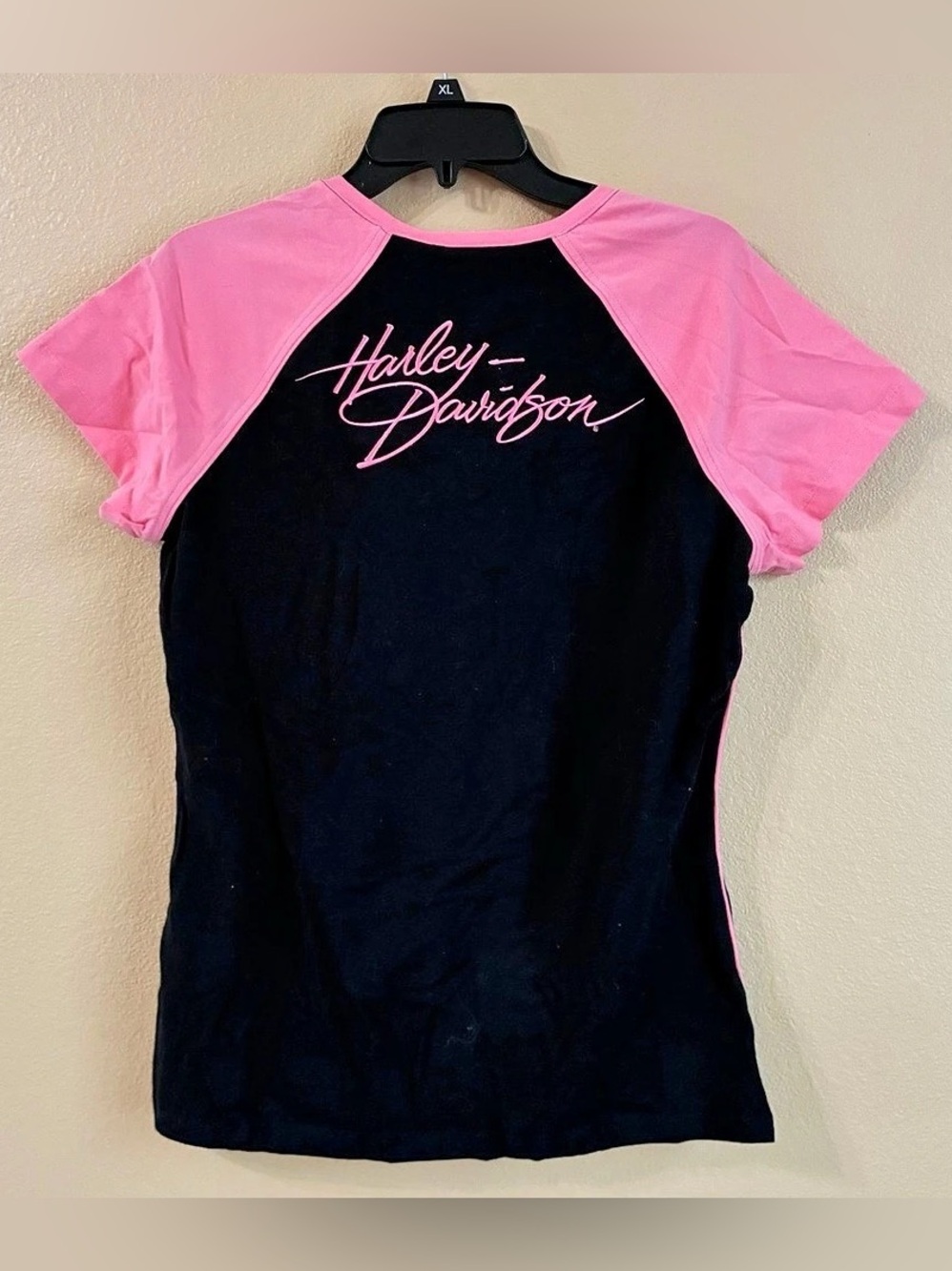 Harley Davidson Pink Label New Large Short Sleeve Tee Breast Cancer Awareness
